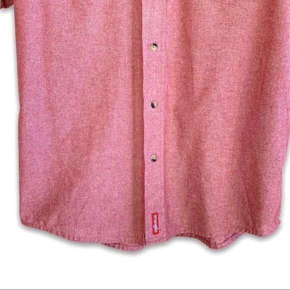 Wrangler Two Pocket Button Down short Sleeve Top - Picture 3 of 7